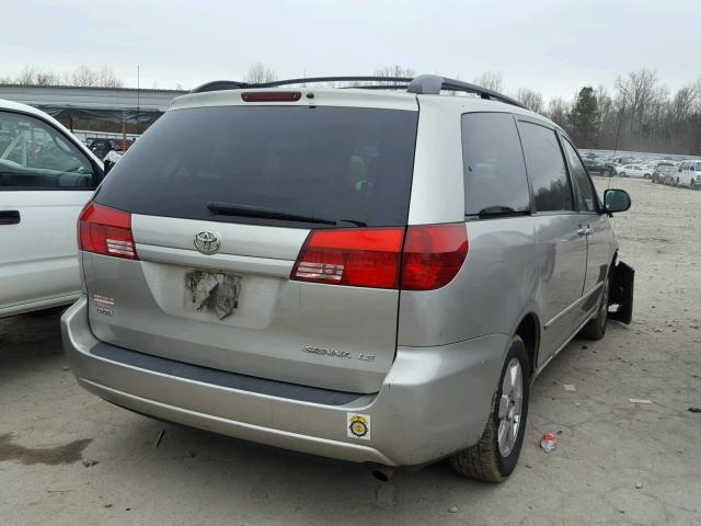 5TDZA23C75S261605 - 2005 TOYOTA SIENNA CE GRAY photo 4