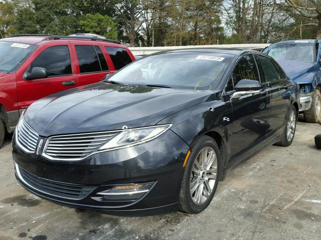 3LN6L2GK8DR824138 - 2013 LINCOLN MKZ BLACK photo 2