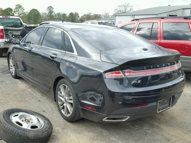 3LN6L2GK8DR824138 - 2013 LINCOLN MKZ BLACK photo 3