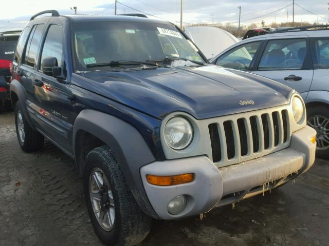 1J4GL48K92W280031 - 2002 JEEP LIBERTY SP BLUE photo 1