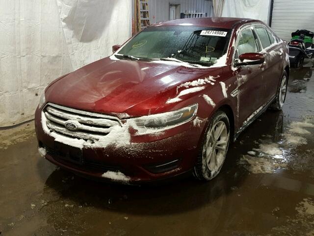 1FAHP2E85FG105342 - 2015 FORD TAURUS SEL BURGUNDY photo 2