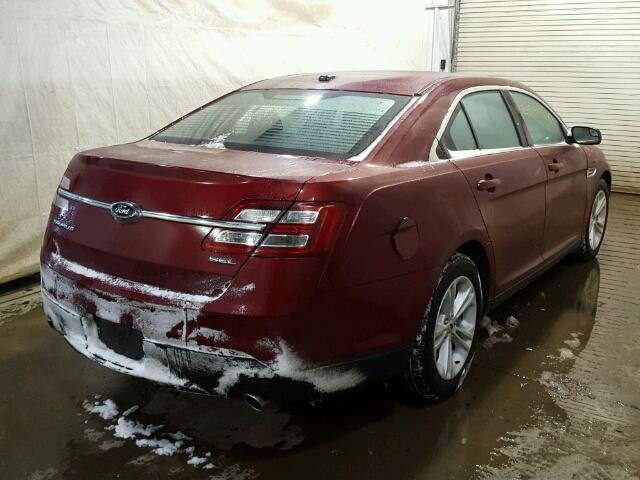 1FAHP2E85FG105342 - 2015 FORD TAURUS SEL BURGUNDY photo 4