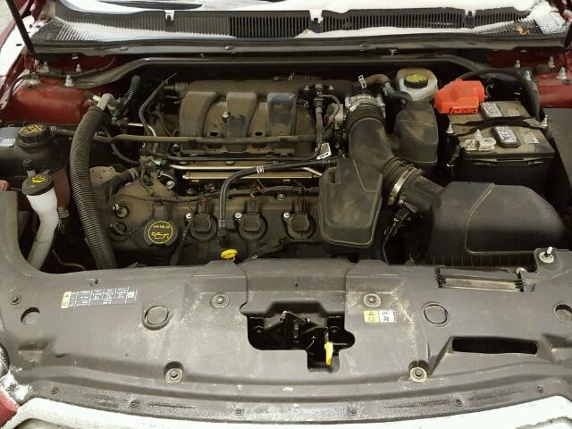 1FAHP2E85FG105342 - 2015 FORD TAURUS SEL BURGUNDY photo 7