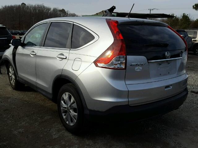 5J6RM4H54EL052685 - 2014 HONDA CR-V EX SILVER photo 3