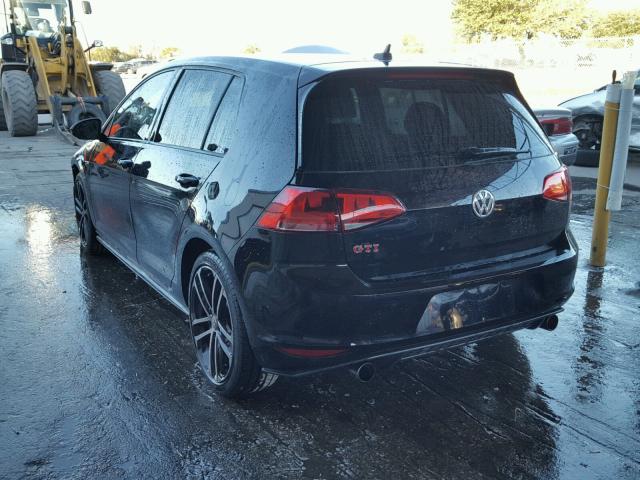 3VW547AU7HM026055 - 2017 VOLKSWAGEN GTI SPORT BLACK photo 3