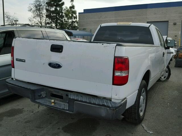 1FTRF12265NB23824 - 2005 FORD F150 WHITE photo 4