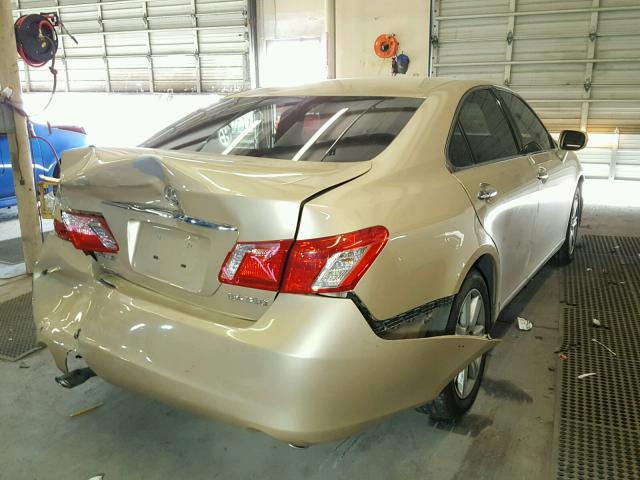 JTHBJ46G482162181 - 2008 LEXUS ES 350 GOLD photo 4