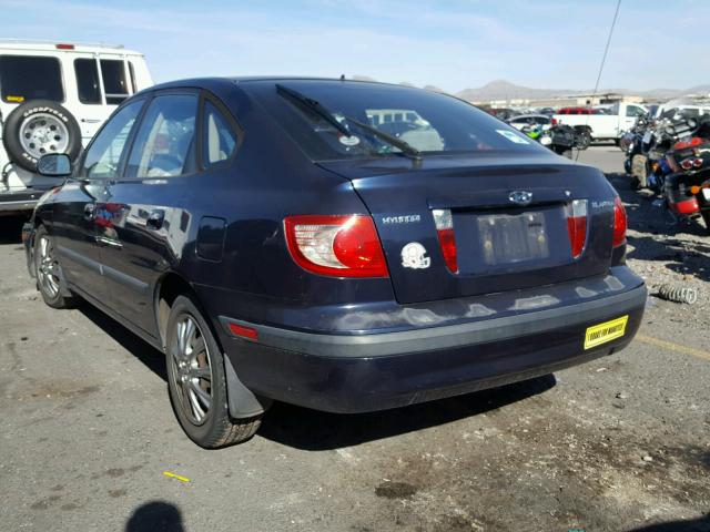 KMHDN56D96U189125 - 2006 HYUNDAI ELANTRA GL BLUE photo 3