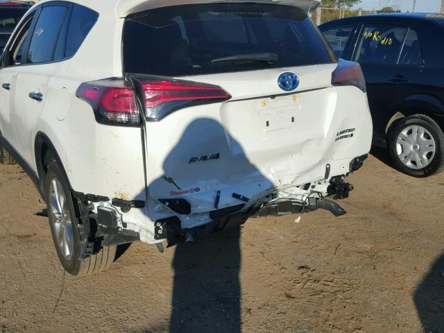 JTMDJREVXGD022663 - 2016 TOYOTA RAV4 HV LI WHITE photo 9