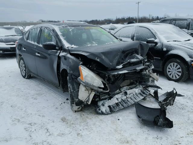 3N1AB7AP2EY236331 - 2014 NISSAN SENTRA S BLACK photo 1