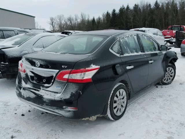 3N1AB7AP2EY236331 - 2014 NISSAN SENTRA S BLACK photo 4