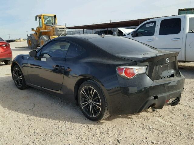 JF1ZNAA18D1720030 - 2013 TOYOTA SCION FR-S BLACK photo 3