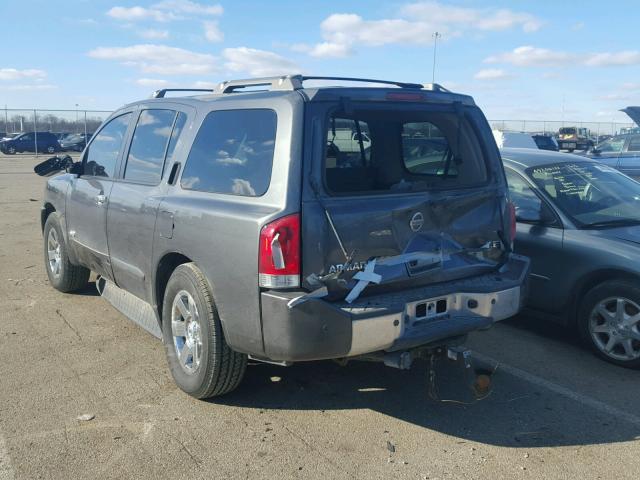 5N1BA08A17N723903 - 2007 NISSAN ARMADA SE CHARCOAL photo 3