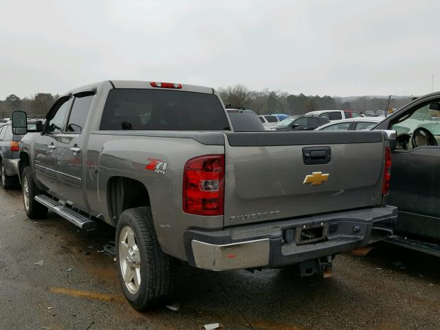 1GC1KXCG1DF238538 - 2013 CHEVROLET SILVERADO GRAY photo 3