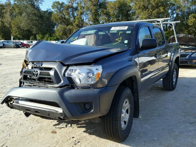 5TFJX4GN8FX049004 - 2015 TOYOTA TACOMA DOU GRAY photo 2