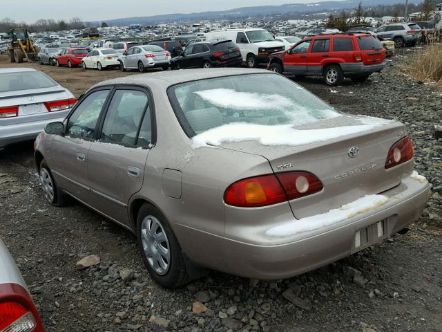 2T1BR12E51C419353 - 2001 TOYOTA COROLLA CE BEIGE photo 3