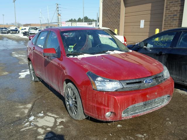 1FAHP3GN7BW187776 - 2011 FORD FOCUS SES RED photo 1