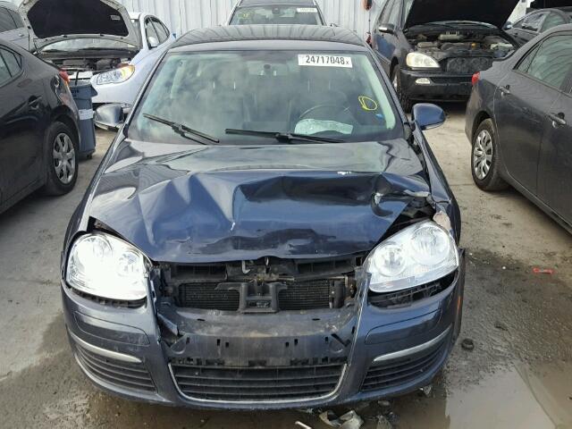 3VWRZ71K08M154901 - 2008 VOLKSWAGEN JETTA SE BLUE photo 9