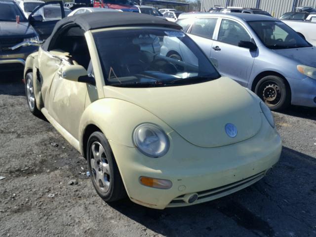3VWCK21Y93M302716 - 2003 VOLKSWAGEN NEW BEETLE 黄色 照片 1