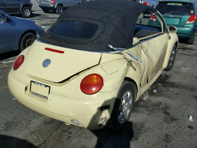 3VWCK21Y93M302716 - 2003 VOLKSWAGEN NEW BEETLE 黄色 照片 4