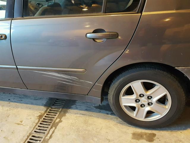 1G1ZT52845F315265 - 2005 CHEVROLET MALIBU LS GRAY photo 10