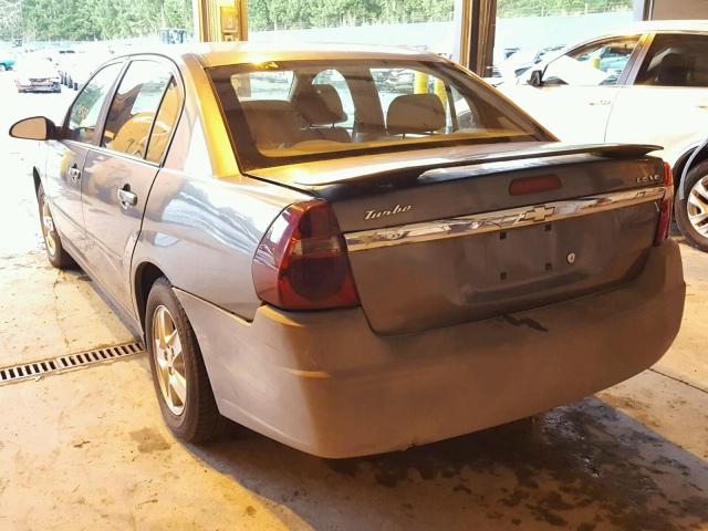 1G1ZT52845F315265 - 2005 CHEVROLET MALIBU LS GRAY photo 3