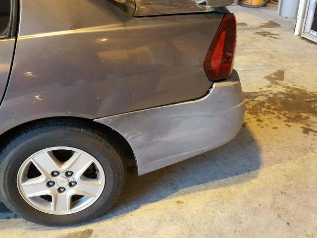 1G1ZT52845F315265 - 2005 CHEVROLET MALIBU LS GRAY photo 9