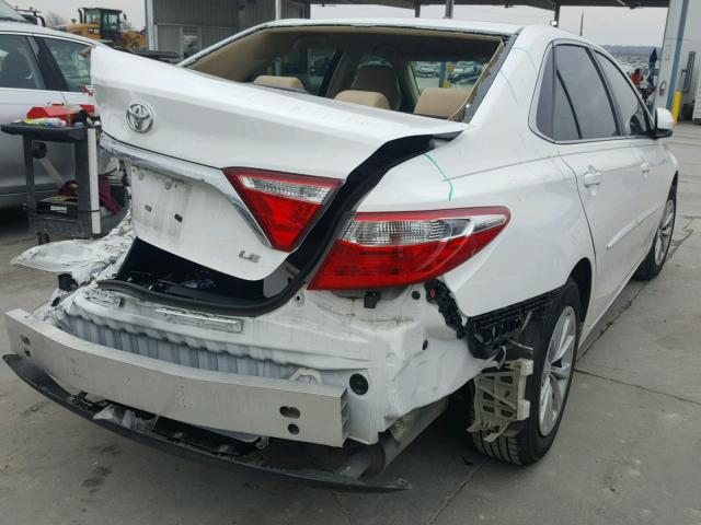 4T4BF1FK6GR569039 - 2016 TOYOTA CAMRY LE WHITE photo 4
