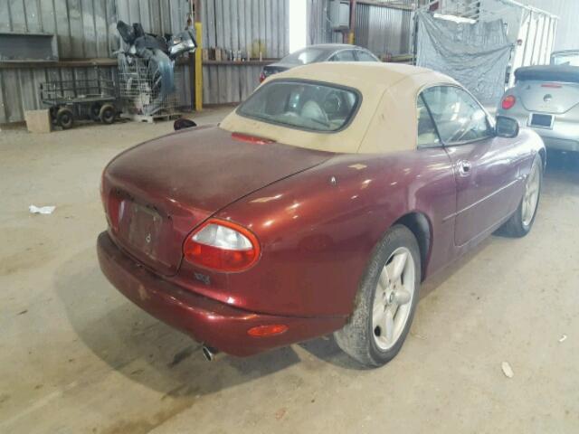 SAJGX2243WC018555 - 1998 JAGUAR XK8 MAROON photo 4