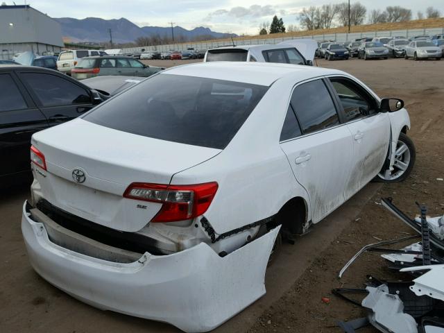 4T1BF1FK8EU417559 - 2014 TOYOTA CAMRY L WHITE photo 4