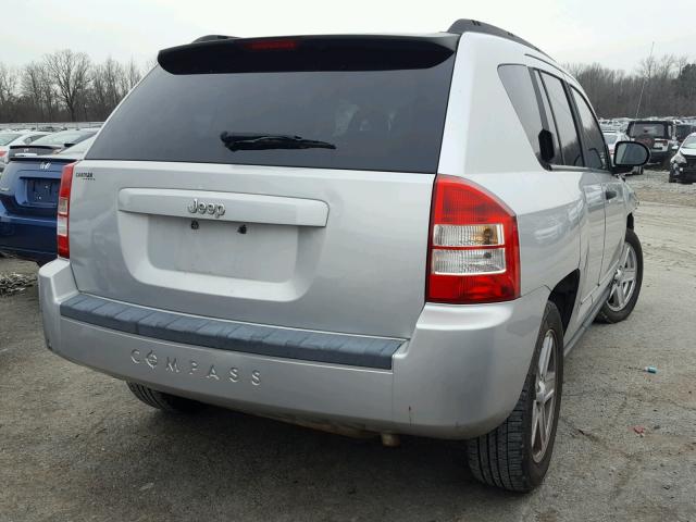 1J8FT47058D649613 - 2008 JEEP COMPASS SP SILVER photo 4