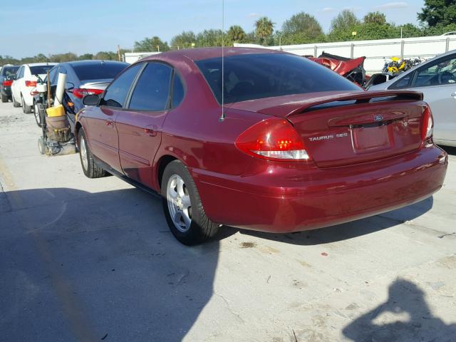 1FAFP55294G145439 - 2004 FORD TAURUS SES MAROON photo 3