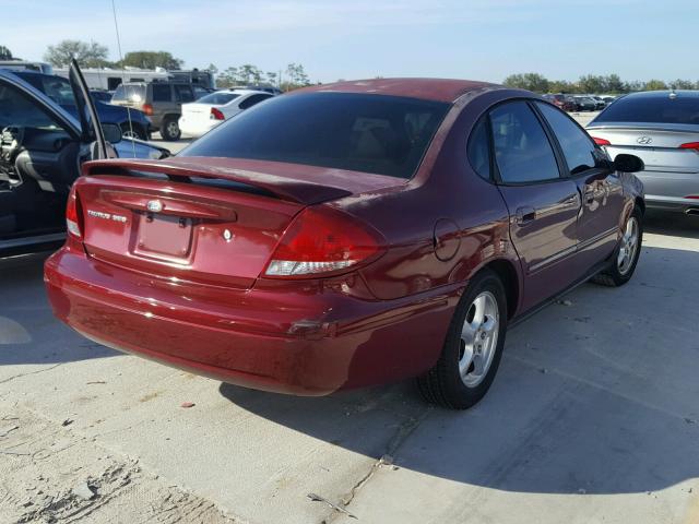 1FAFP55294G145439 - 2004 FORD TAURUS SES MAROON photo 4