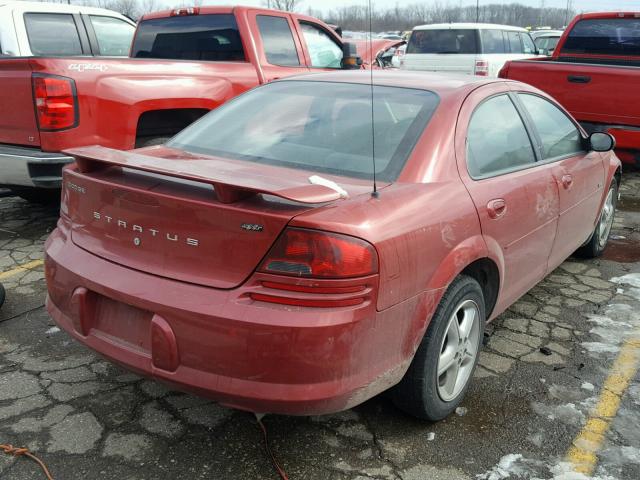 1B3EL46RX5N542518 - 2005 DODGE STRATUS SX RED photo 4