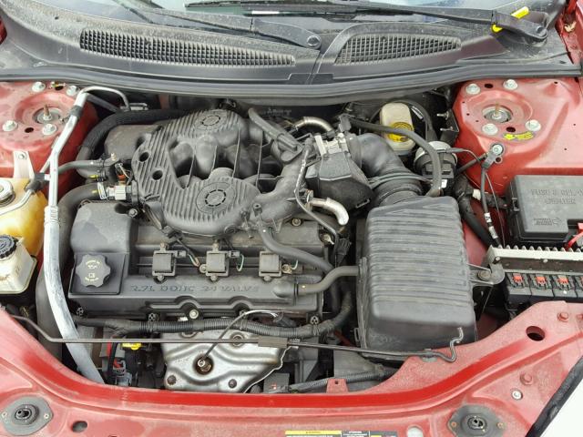 1B3EL46RX5N542518 - 2005 DODGE STRATUS SX RED photo 7