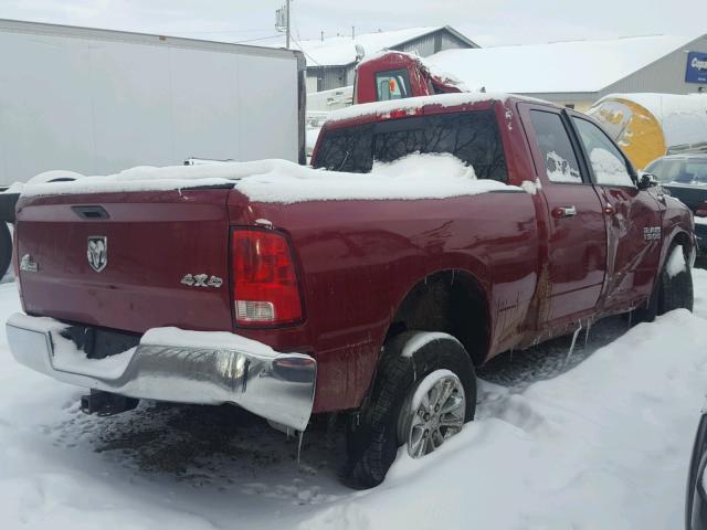 1C6RR7GGXES268467 - 2014 RAM 1500 SLT BURGUNDY photo 4