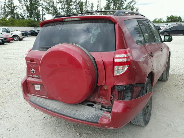 2T3ZF33V89W014526 - 2009 TOYOTA RAV4 RED photo 4