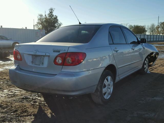 2T1BR32E77C787215 - 2007 TOYOTA COROLLA CE SILVER photo 4