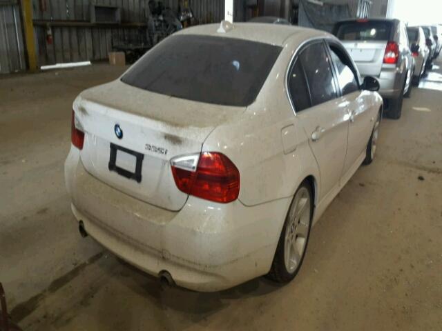 WBAVB73567VH22859 - 2007 BMW 335 I WHITE photo 4