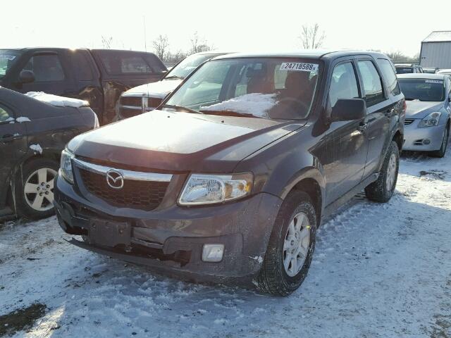 4F2CY9C75AKM06588 - 2010 MAZDA TRIBUTE I BLACK photo 2