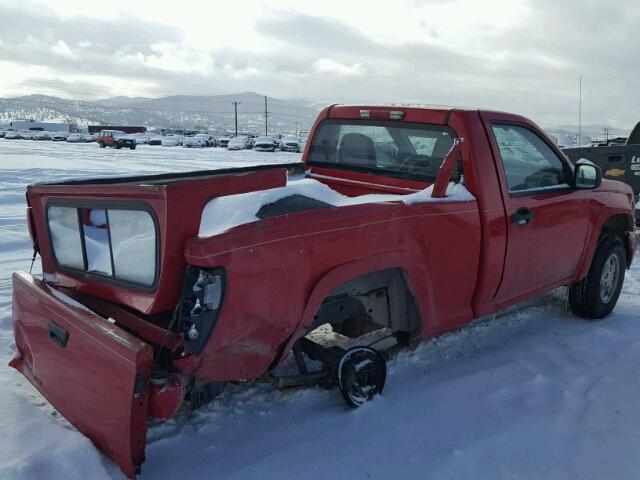 1GCDT149278207119 - 2007 CHEVROLET COLORADO RED photo 4