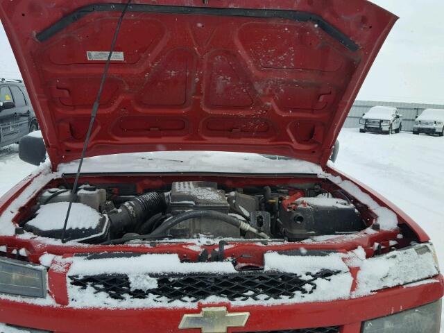 1GCDT149278207119 - 2007 CHEVROLET COLORADO RED photo 7