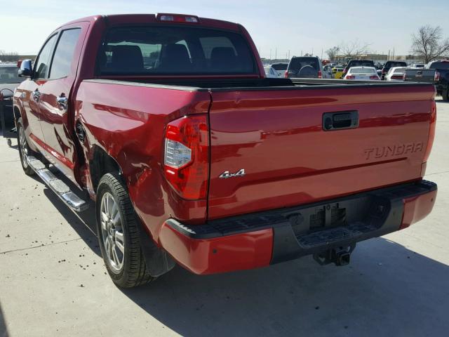 5TFAW5F16HX654567 - 2017 TOYOTA TUNDRA CRE RED photo 3