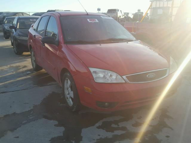 1FAFP34N87W223509 - 2007 FORD FOCUS ZX4 RED photo 1
