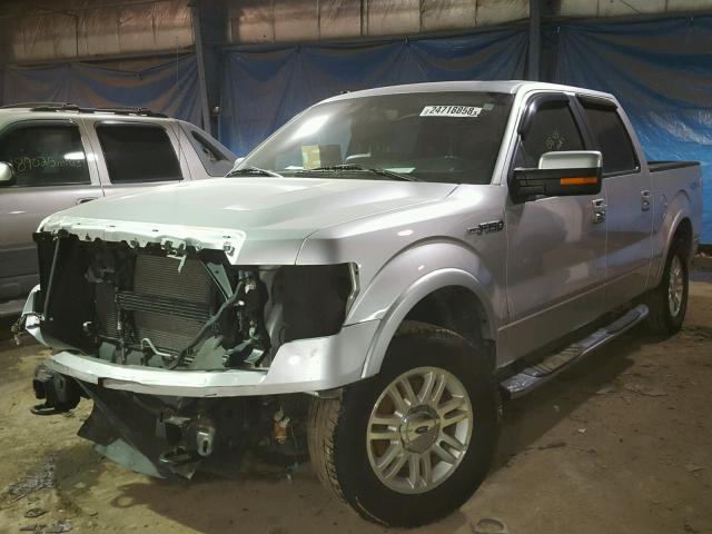 1FTFW1EV1AFA74609 - 2010 FORD F150 SUPER SILVER photo 2