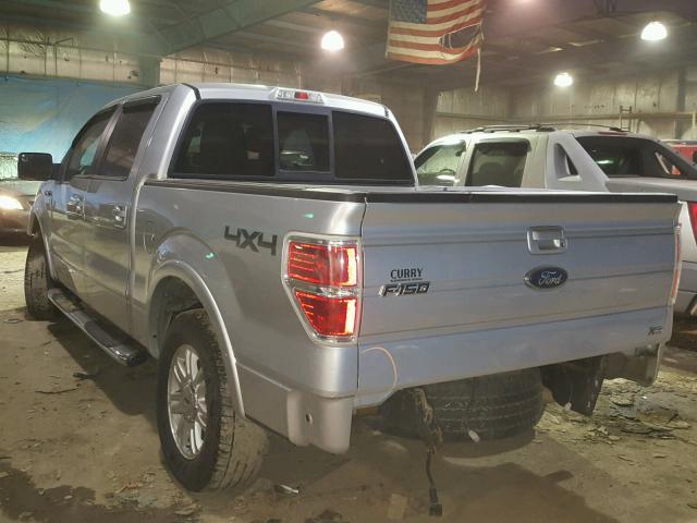 1FTFW1EV1AFA74609 - 2010 FORD F150 SUPER SILVER photo 3