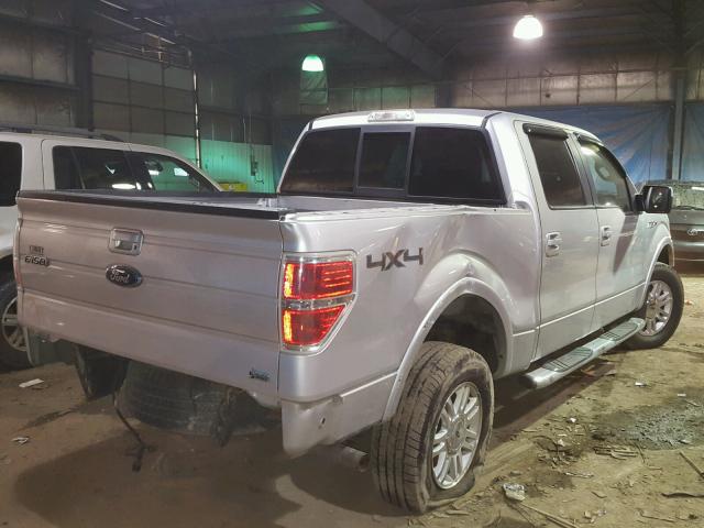 1FTFW1EV1AFA74609 - 2010 FORD F150 SUPER SILVER photo 4