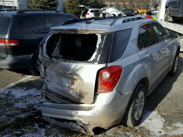 2GNFLGE50C6174202 - 2012 CHEVROLET EQUINOX LT SILVER photo 4