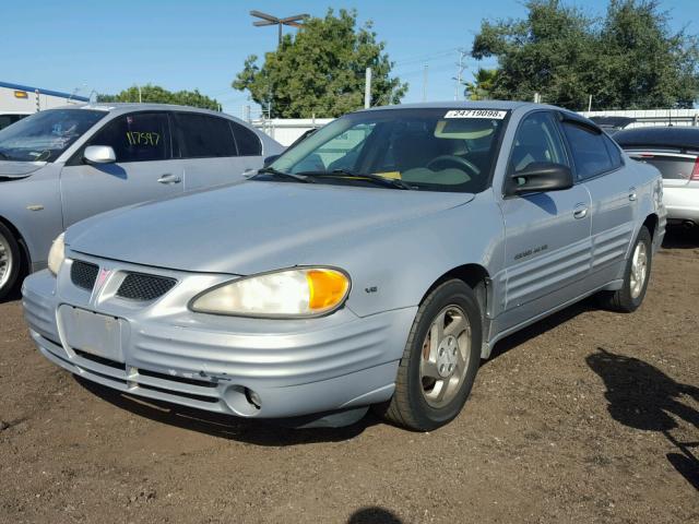 1G2NE52E7XM830382 - 1999 PONTIAC GRAND AM S SILVER photo 2