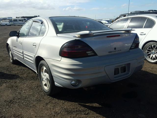 1G2NE52E7XM830382 - 1999 PONTIAC GRAND AM S SILVER photo 3